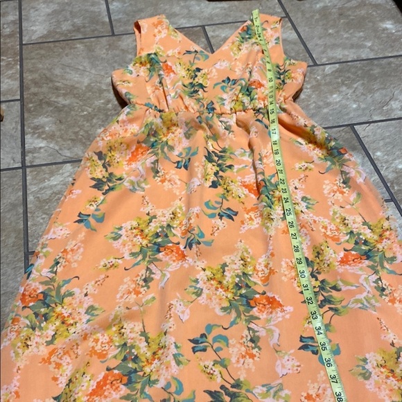 Isaac Mizrahi Live! Orange Size 10 Midi Dress - Picture 5 of 10